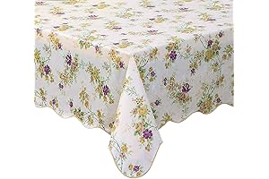 Floral Vinyl Tablecloth: Vintage Charm, Elegant Protection