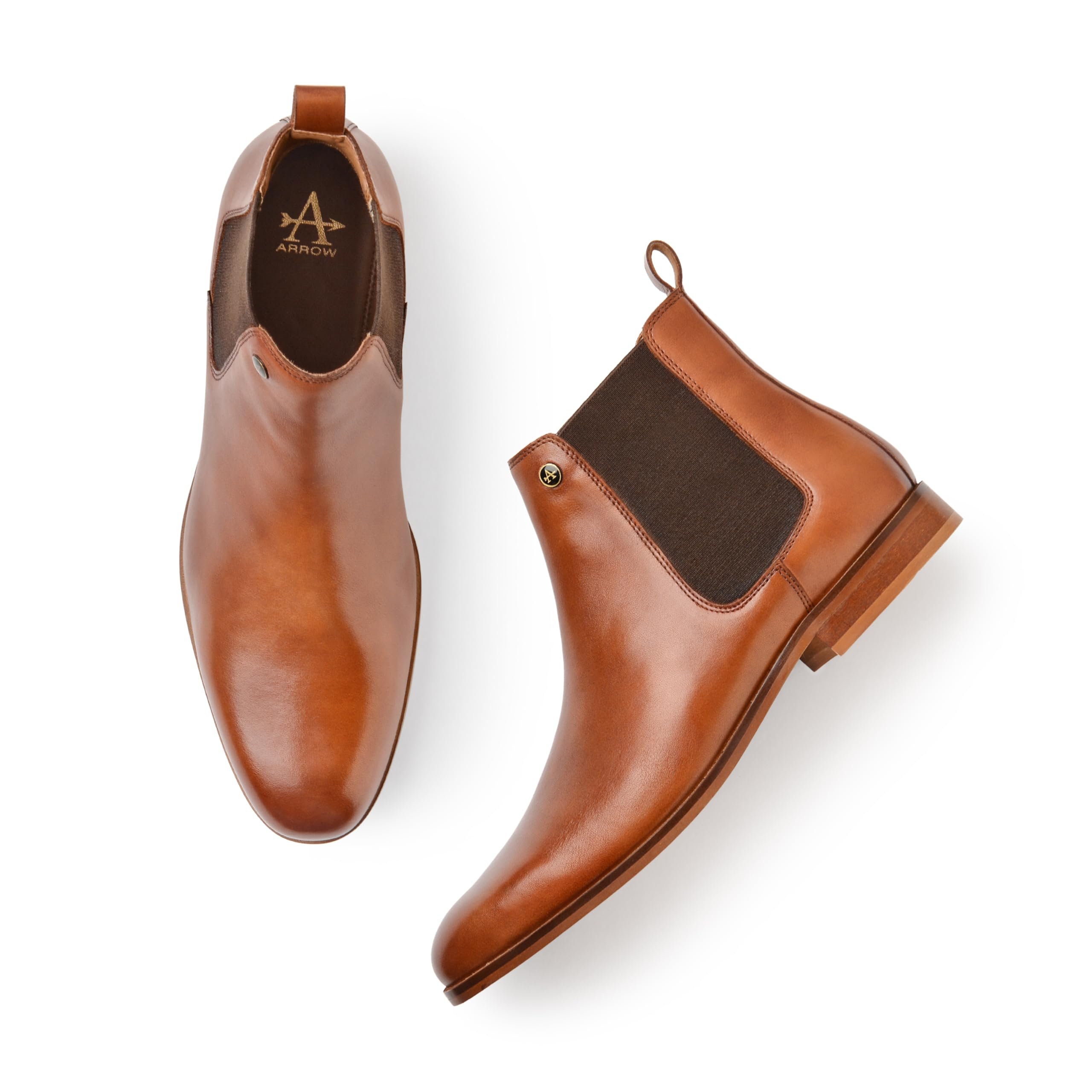 Arrow Boost Mens Tan Slip on Shoes-(UK/9) (US/10) (2FA23397K06) (B0CKB7YZPQ) Amazon Price History, Amazon Price Tracker