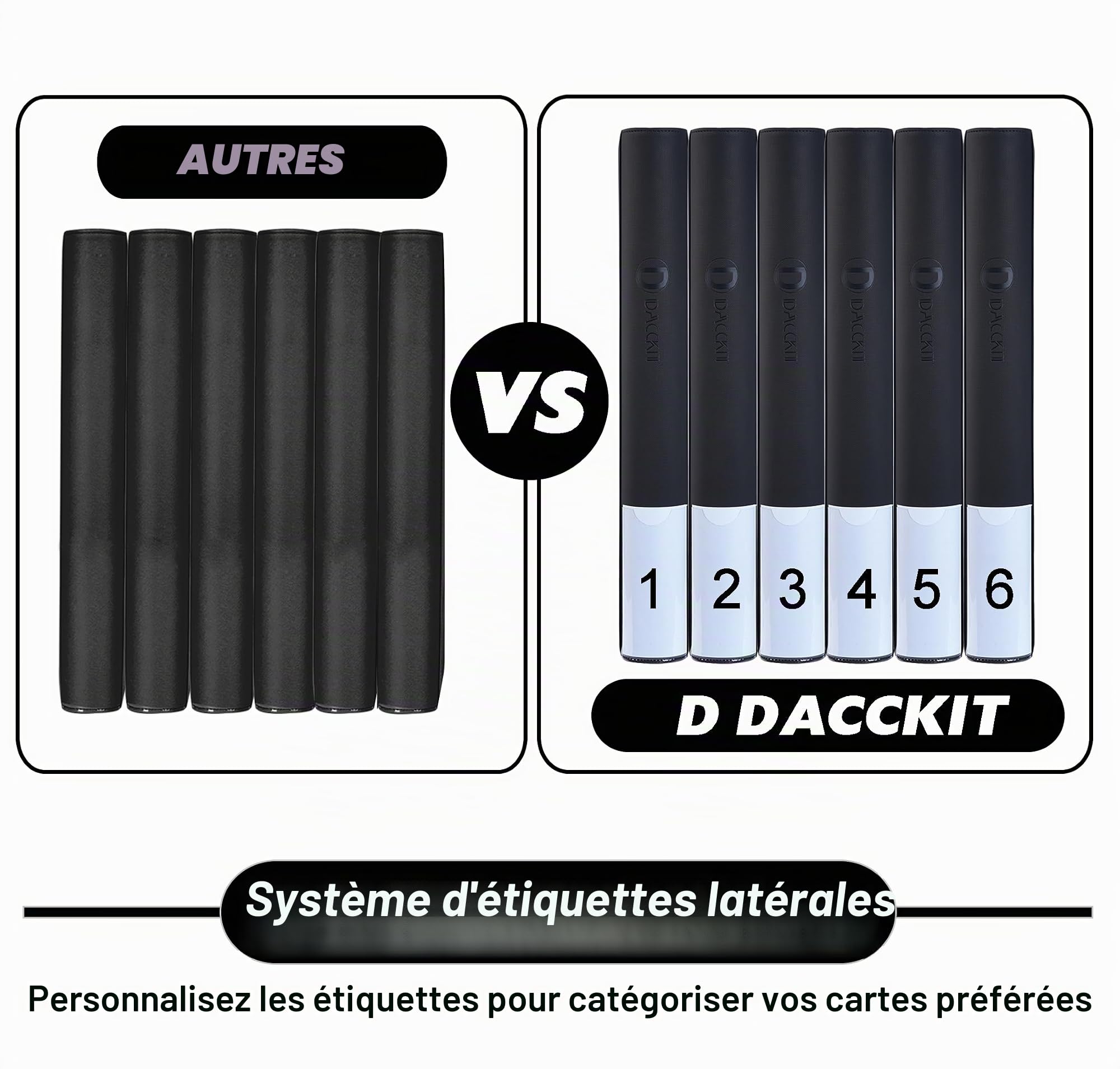 Classeur de cartes de qualité supérieure 16 pochettes – Peut contenir 1600 cartes, album de cartes sans anneaux de 10 x 10 cm avec pochettes pour cartes à collectionner et cartes de sport (modèle C
