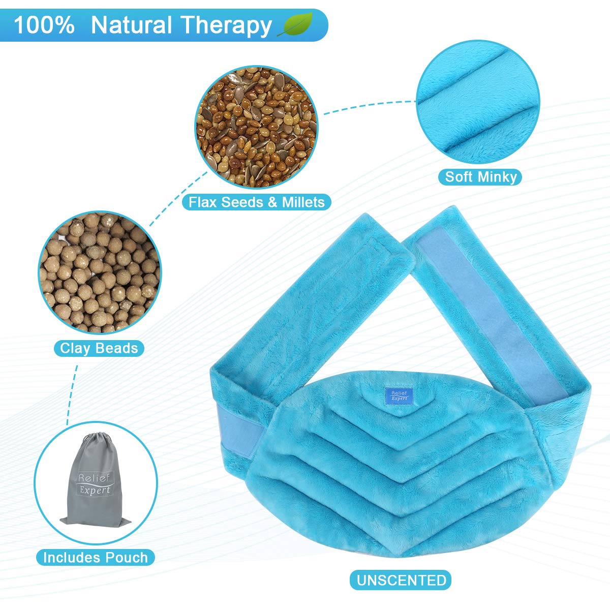 Relief Expert Microwave Heating pad for Lower Back Pain Relief