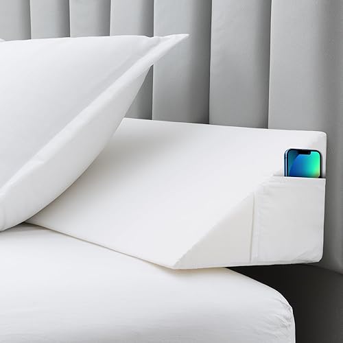 Almohada de cuña de cama tamaño King para cabecero, relleno de espacio de camacolchón, almohada de cuña de cabecero, cuña de almohada triangular,