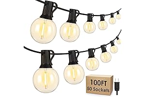 Mlambert 100Ft LED Mosquito Repellent String Lights for Outdoor Patio