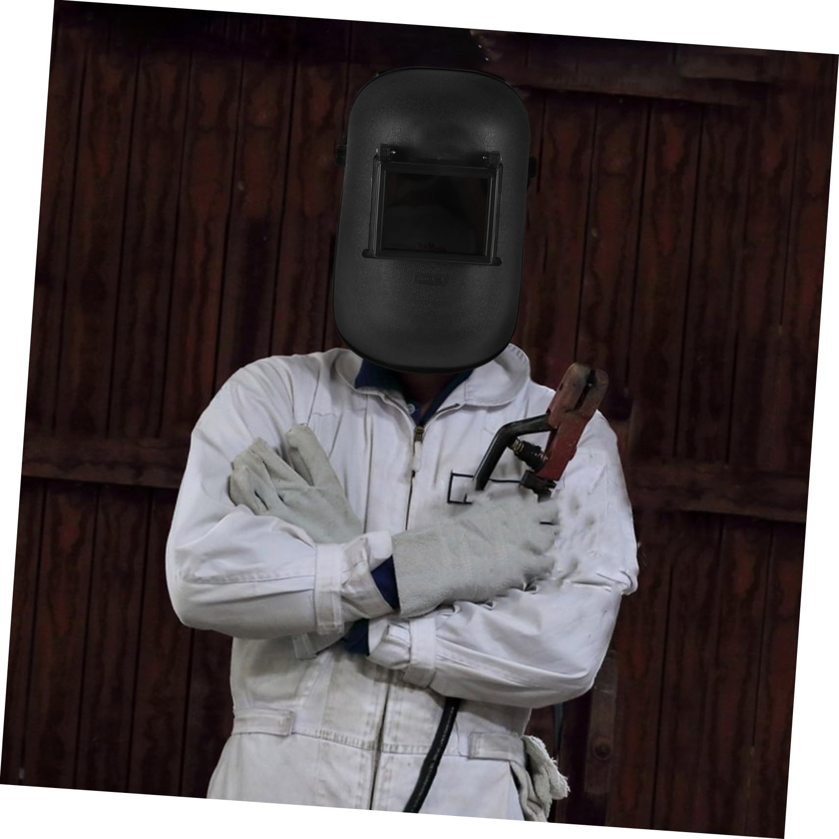 NOLITOY Automatisch Verdunkelnder Schweißhelm mit Großem Sichtfeld Verstellbarem Kunststoff schutzschild Leicht und Ergonomisch für Schweißarbeiter und Profis Beim Schweißen