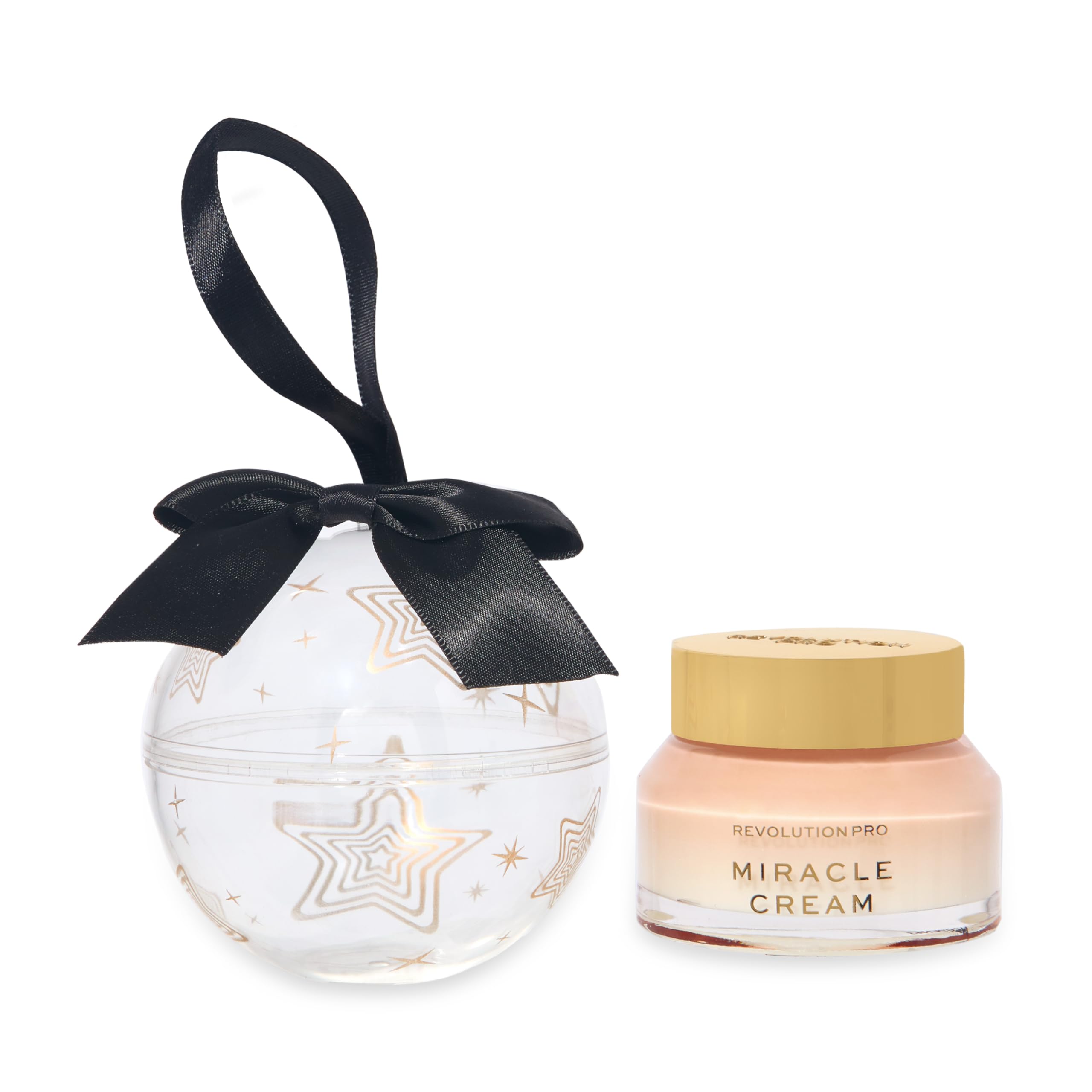 Revolution Pro Miracle Cream Bauble, Lightweight Face Moisturiser with Niacinamide, Vitamin C & Hyaluronic Acid, Gift Set, Vegan & Cruelty-Free