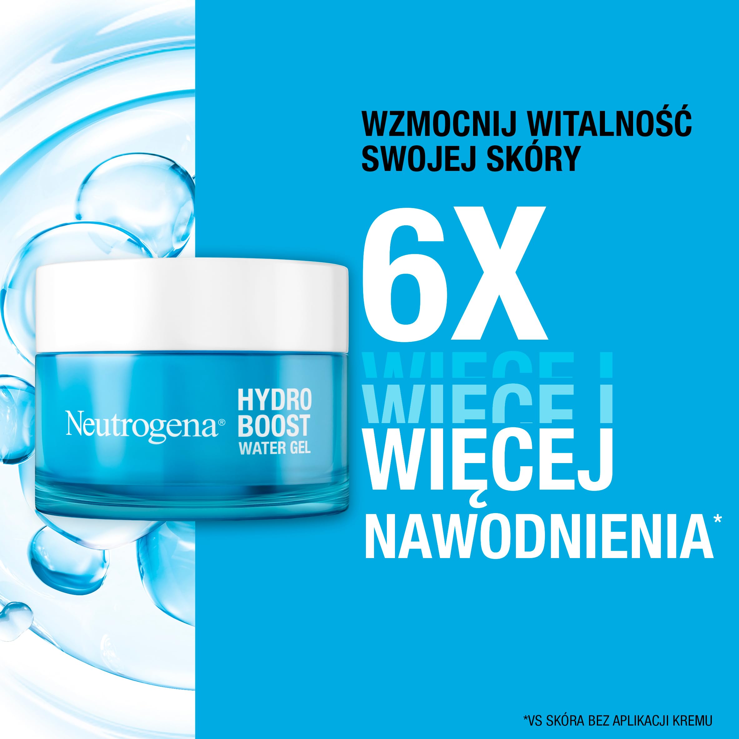 NEUTROGENA® Hydro Boost® Water Gel Nawadniający żel 50ml. Nawadniający żel do cery normalnej i mieszanej, nawilża skórę i wzmacnia jej barierę ochronną. Beztłuszczowa formuła, nie zatyka porów.