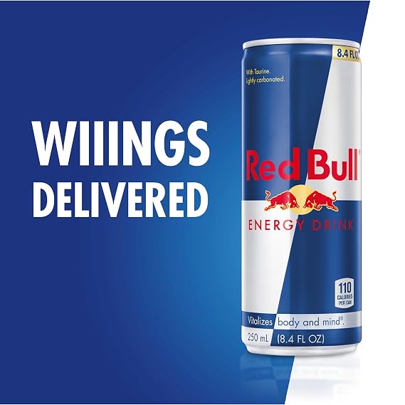 Red Bull Energy Drink, Original, 8.4 Fl Oz (Pack of 12)