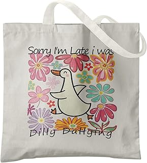 شنطة يد كبيرة توت من القماش بتصميم بوهيمي من فيكزك، هدايا لمحبي الاوز، هدايا لمحبي الاوز، شنط تسوق بقالة قابلة لاعادة الاستخدام