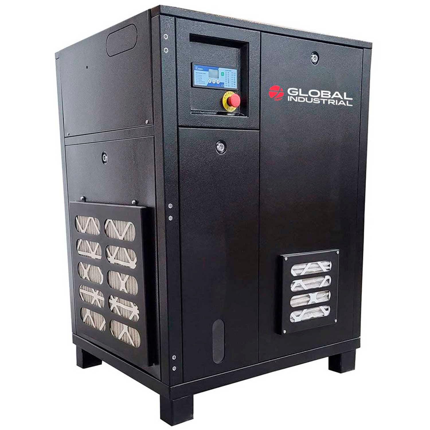 Tankless Rotary Screw Air Compressor by Global Industrial – Alloy Steel, Model GRI0050001
