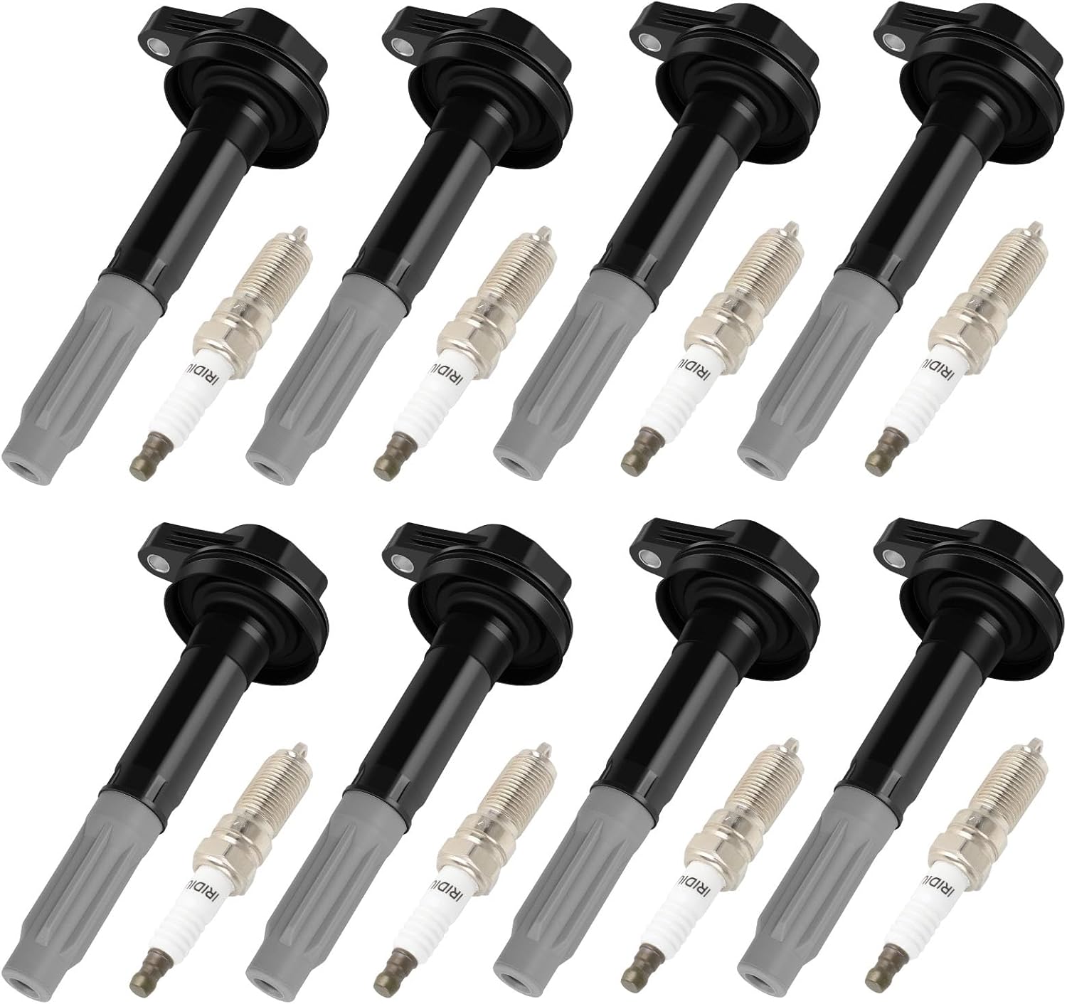 SCITOO 8 ignition coils with 8 iridium Spark Plugs for ford for F-150 for Mustang 2016 2017 V8 5.0L UF824 UF824T DG561