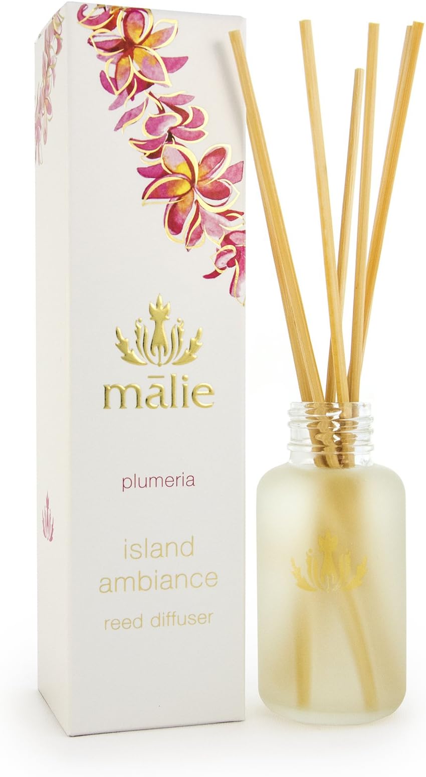 Malie Island Ambiance Reed Diffuser, Immerse Yourself in Hawaiian Aromatherapy