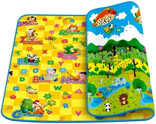 Dhruheer Multi Purpose Double Sided Water Proof Baby Mat Carpet Kids Infant Crawling Play Mat Carpet Baby Crawl Play Mat B...