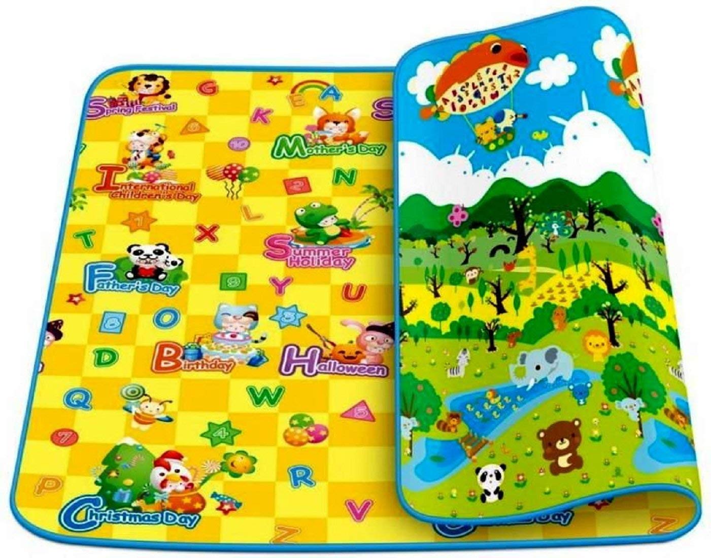 Dhruheer Multi Purpose Double Sided Water Proof Baby Mat Carpet Kids Infant Crawling Play Mat Carpet Baby Crawl Play Mat B... - Review, Price and Buying Guide