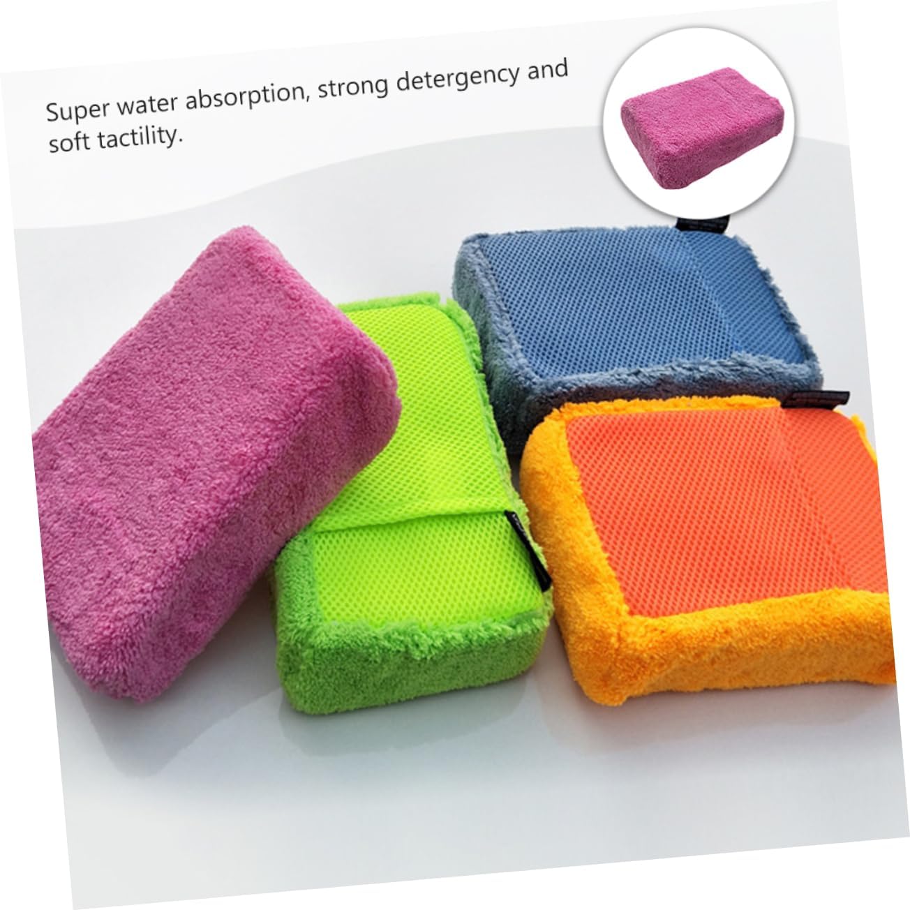 Car Cleaning Sponge Block High Absorbency Honeycomb Design for Washing for Easy Handling Scratch Car Care Tool for Auto Detailing