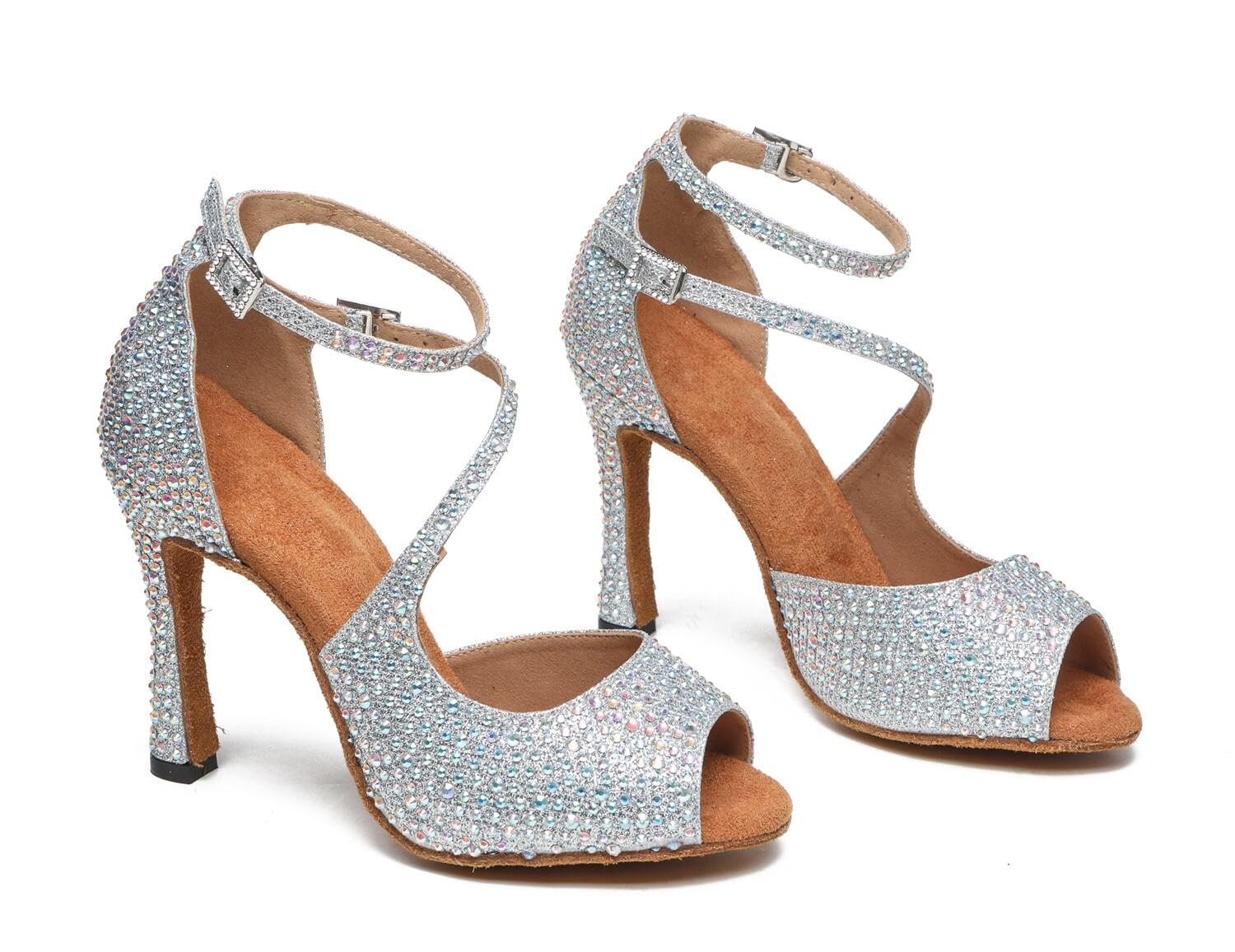 Sandali da Sposa da Donna con Glitter con Strass Latini