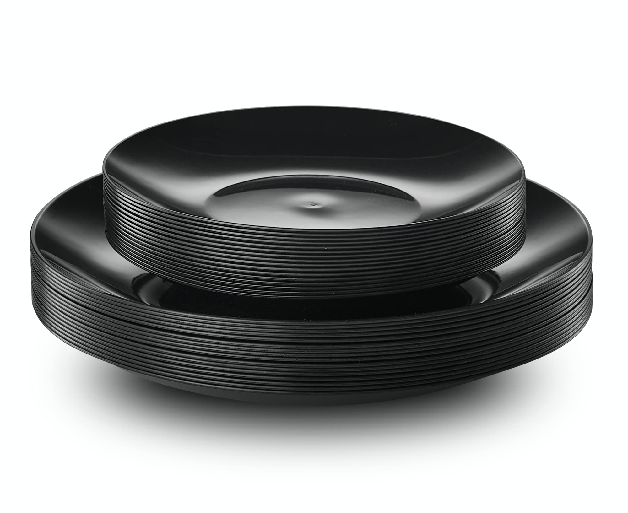 PLASTICPRO 128 Piece Combo Plates Set includes 64-7'' inch Plates & 64 ...