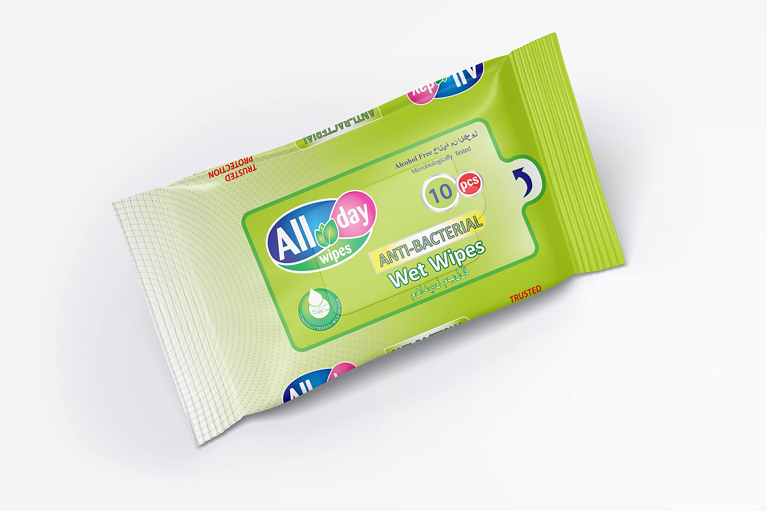 All DayAnti Bacterial Wipes 10'sheets