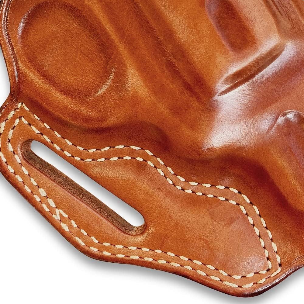 Masc Premium Leather OWB Pancake Holster Fits, Performance Center Model 629 6RD Unfluted Cyl 2-5/8-inch, R/H Draw, Brown Color #5489#