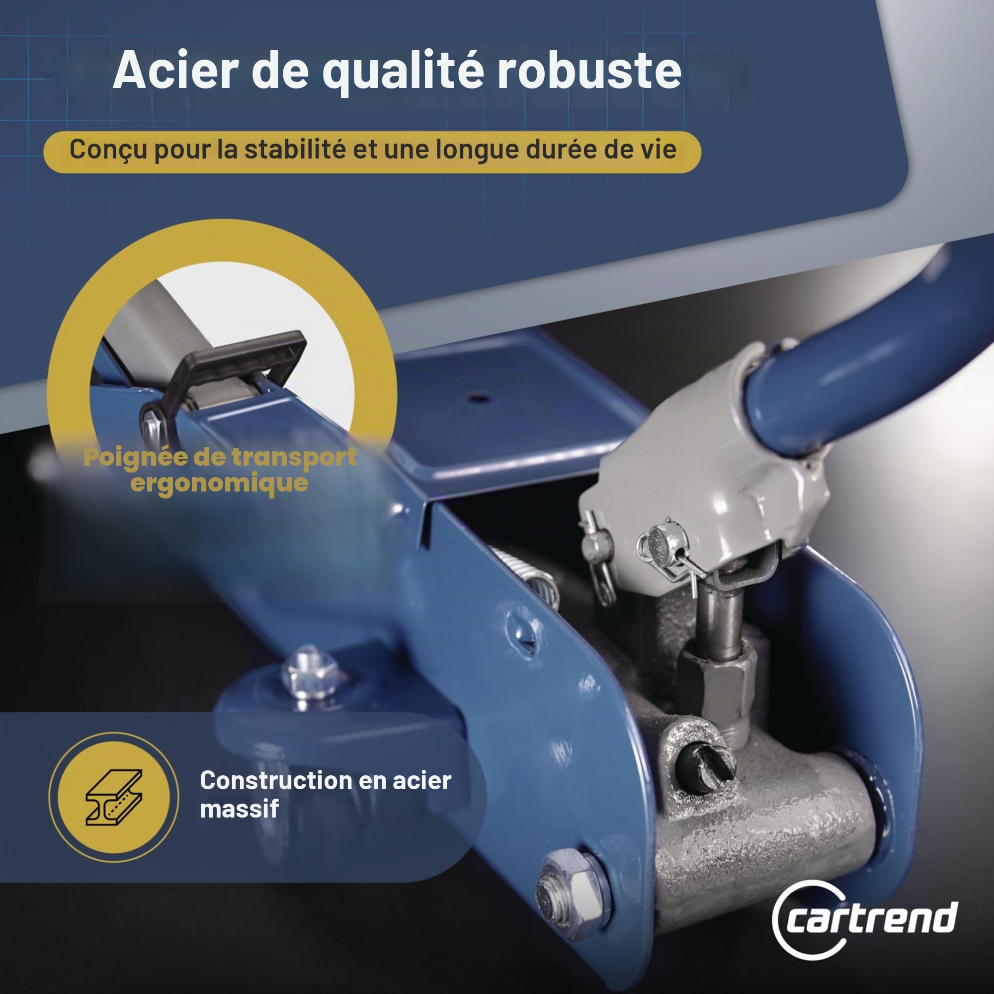 CARTREND 7740014 Cric hydraulique Rouge