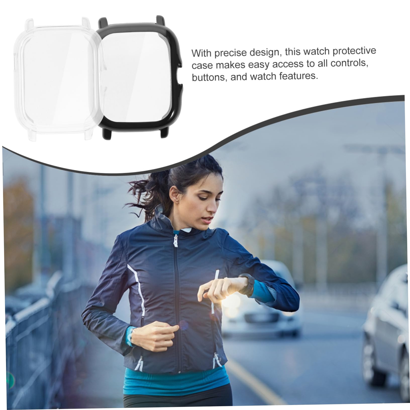 Housoutil 20pezzi Custodia Protettiva Per Smartwatch Trasparenti Cover e Installare Protezione Per e Urti