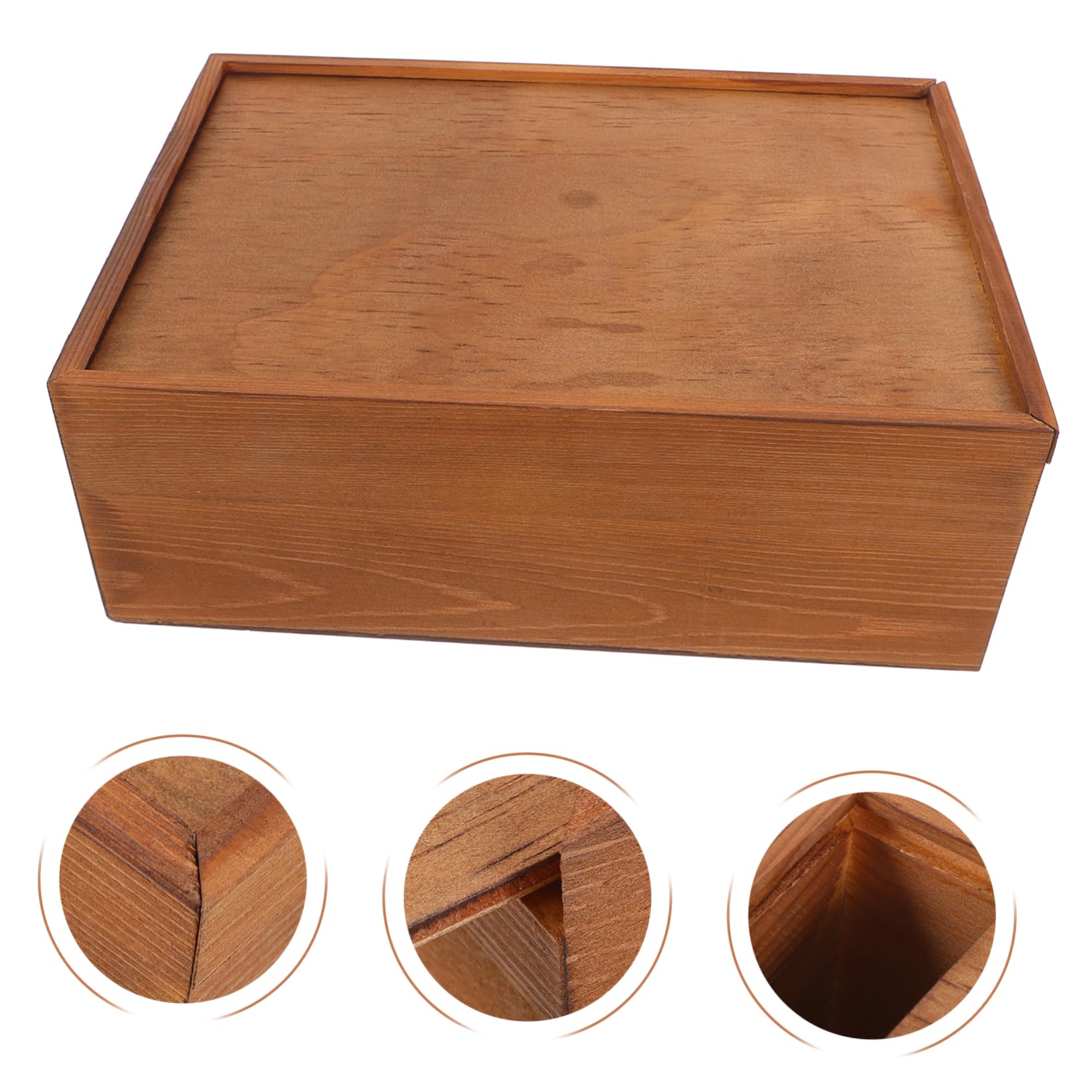 Hemobllo Retro Aufbewahrungsbox mit Auszug, Rechteckig 1 Stück | Vintage Stil, für Kleine Gegenstände und Werkzeuge, Dekorativ für Zuhause und Verpackung