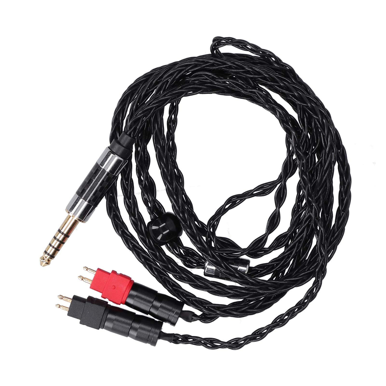 VBESTLIFE Cable de Audio para Auriculares, Cable de Audio Plateado OCC Equilibrado de Doble Aguja de 8 Núcleos para Sennheiser HD600 HD580 HD650 HD660s(Saldo de 4.4MM)
