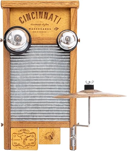 Miniatura 2 de Cincinnati Washboards Paquete de percusión de viaje por carretera con bloques de platillo y mermelada