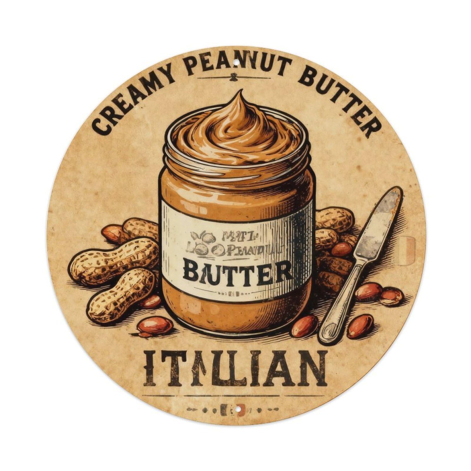 Creamy Peanut Butter Vintage Tin Sign Metal Tin Sign Plaque