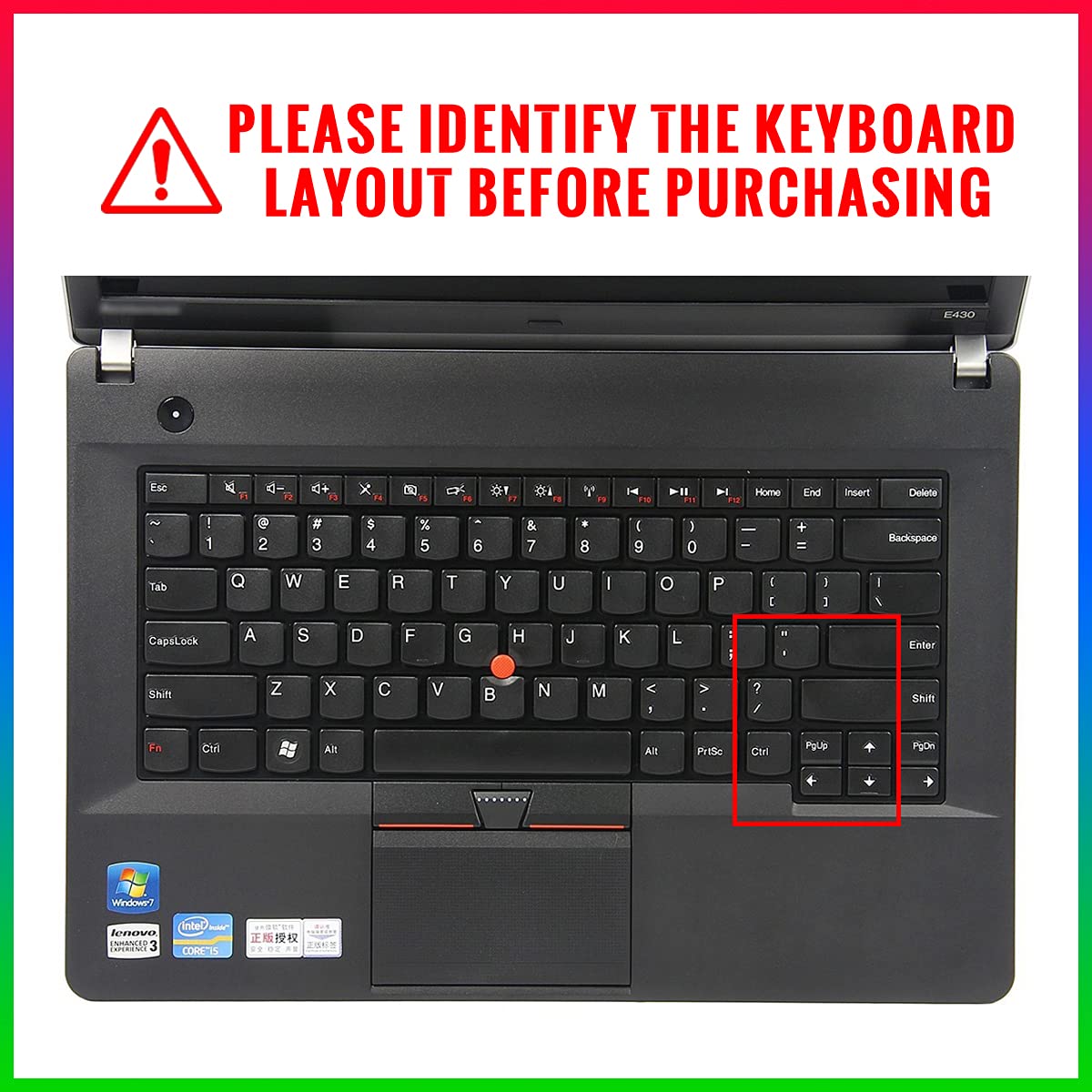 WYGCH Silicone Keyboard Cover for Lenovo IdeaPad ThinkPad E430,E430C,E435,E330,E335,E445,E435,S430,L330,T430U Protector Skin-Lovely Bear