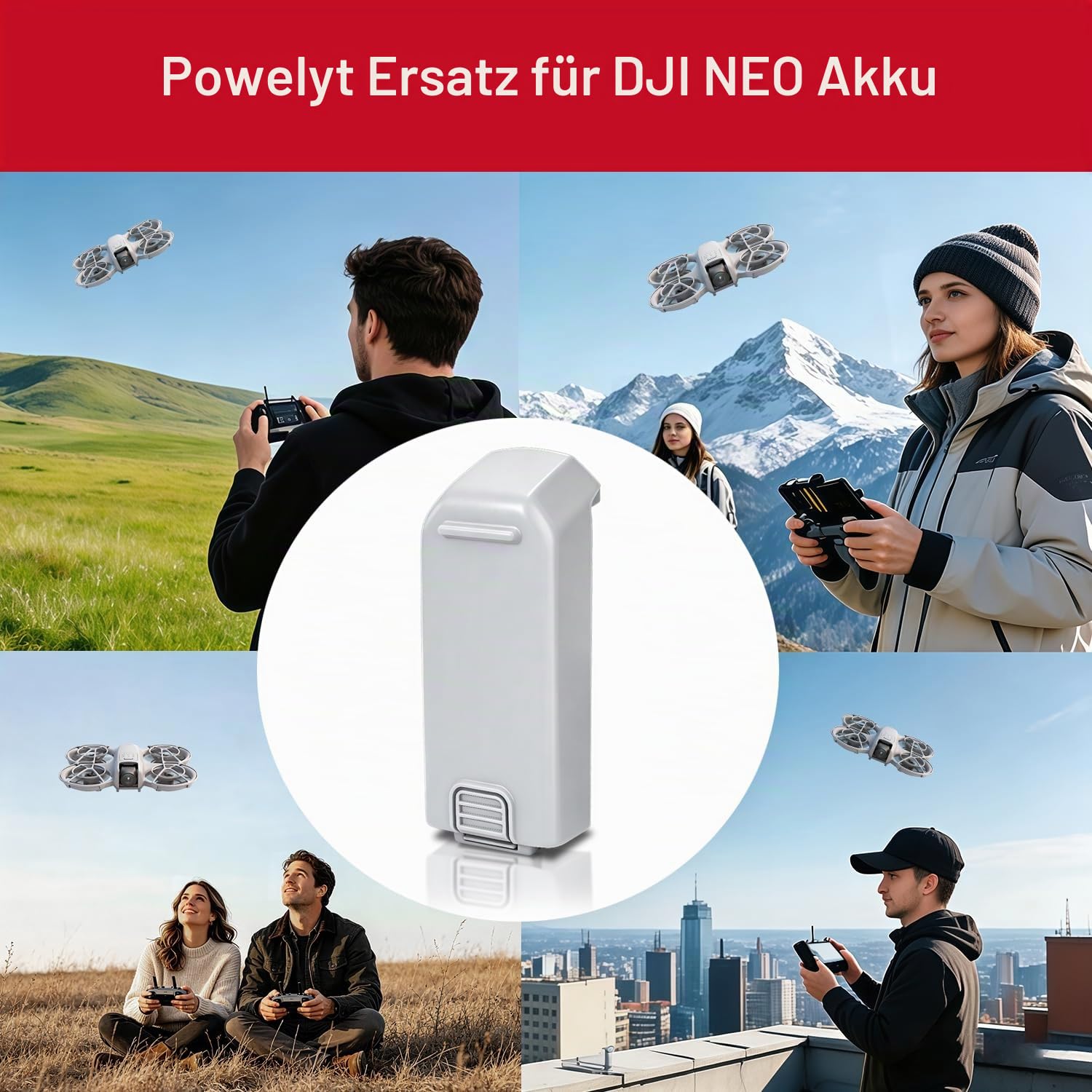 2 Stück Intelligenter NEO Flugakku 1435 mAh Ermöglicht Bis Zu 14–18 Minuten Flugzeit Vollständig Kompatibel mit DJI NEO Akku Drohne
