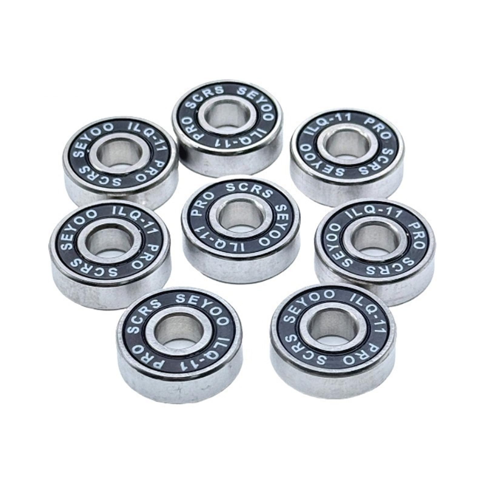 Cuscinetti a sfera in miniatura per pattini a rotelle, 8 pezzi, 608RS ABEC-9, cuscinetti a sfera in acciaio cromato, per skateboard