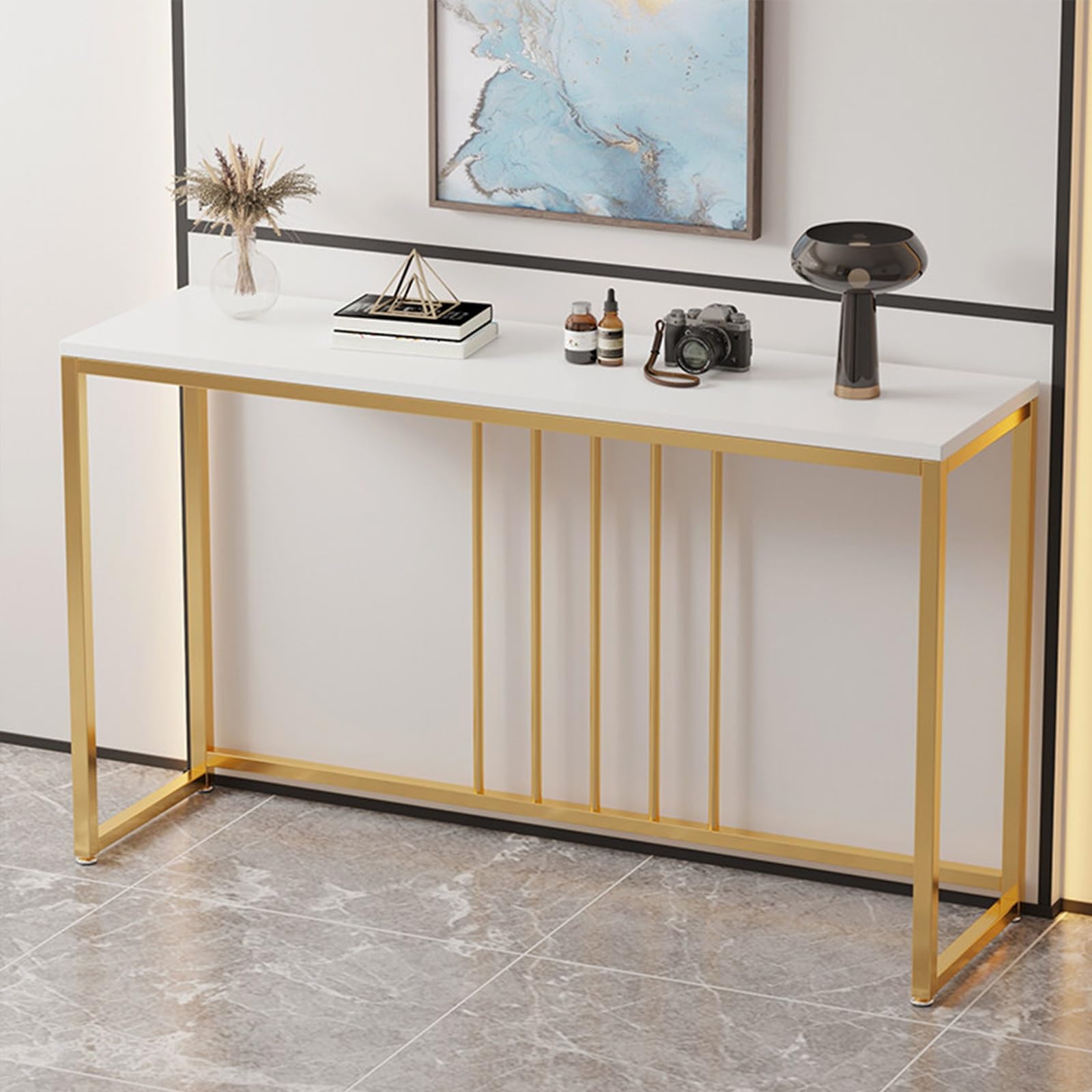 Mesa de consola moderna de 100cm para decorar un recibidor elegante y organizar tu entrada