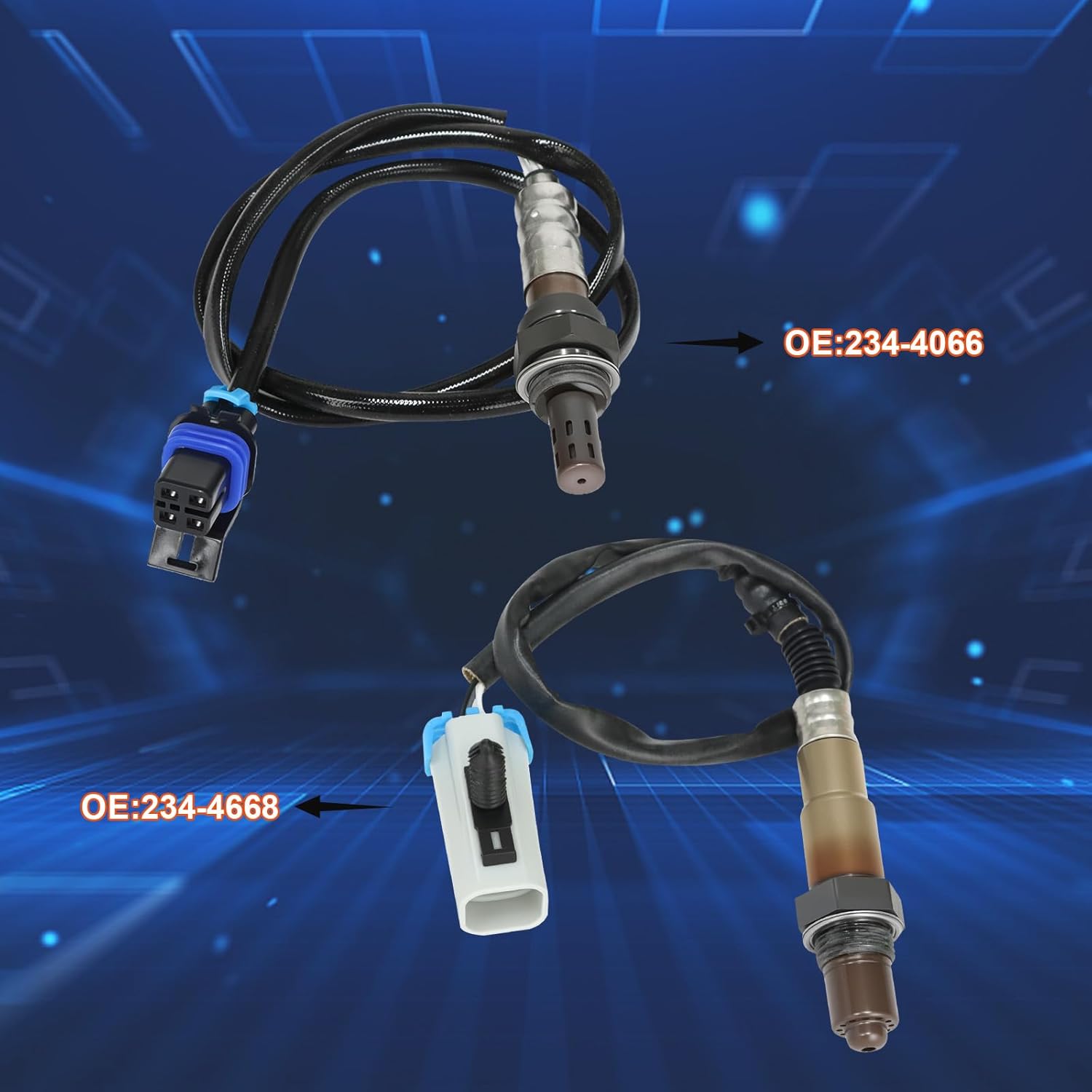 2007-2011 O2 Oxygen Sensor Upstream 234-4668 Downstream 234-4066 Compatible for Chevrolet HHR Cobalt, Saturn Ion Pontiac G5 2.2L 2.4L 2007 2008 2009 2010 2011