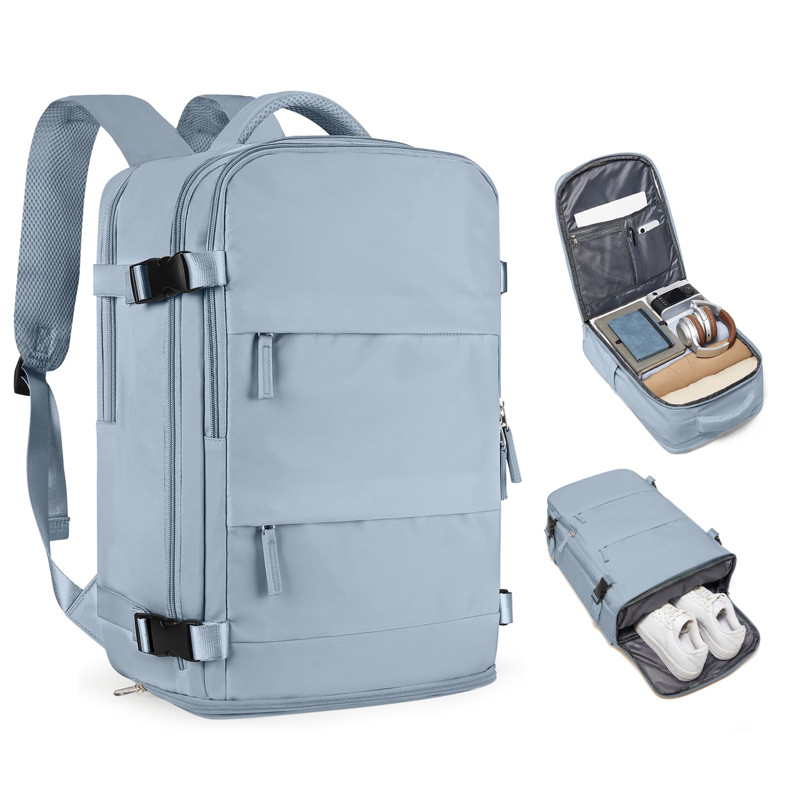 Sac à dos de voyage décontracté bleu idéal pour les weekends et les escapades - 8