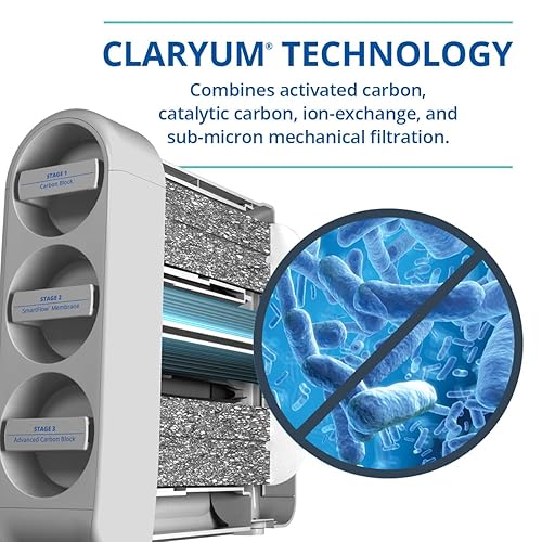 Miniatura 4 de Aquasana Filtro de agua de ósmosis inversa SmartFlow  Sistema RO debajo del fregadero  Certificado WQA hasta el 99.99% de 90 contaminantes,