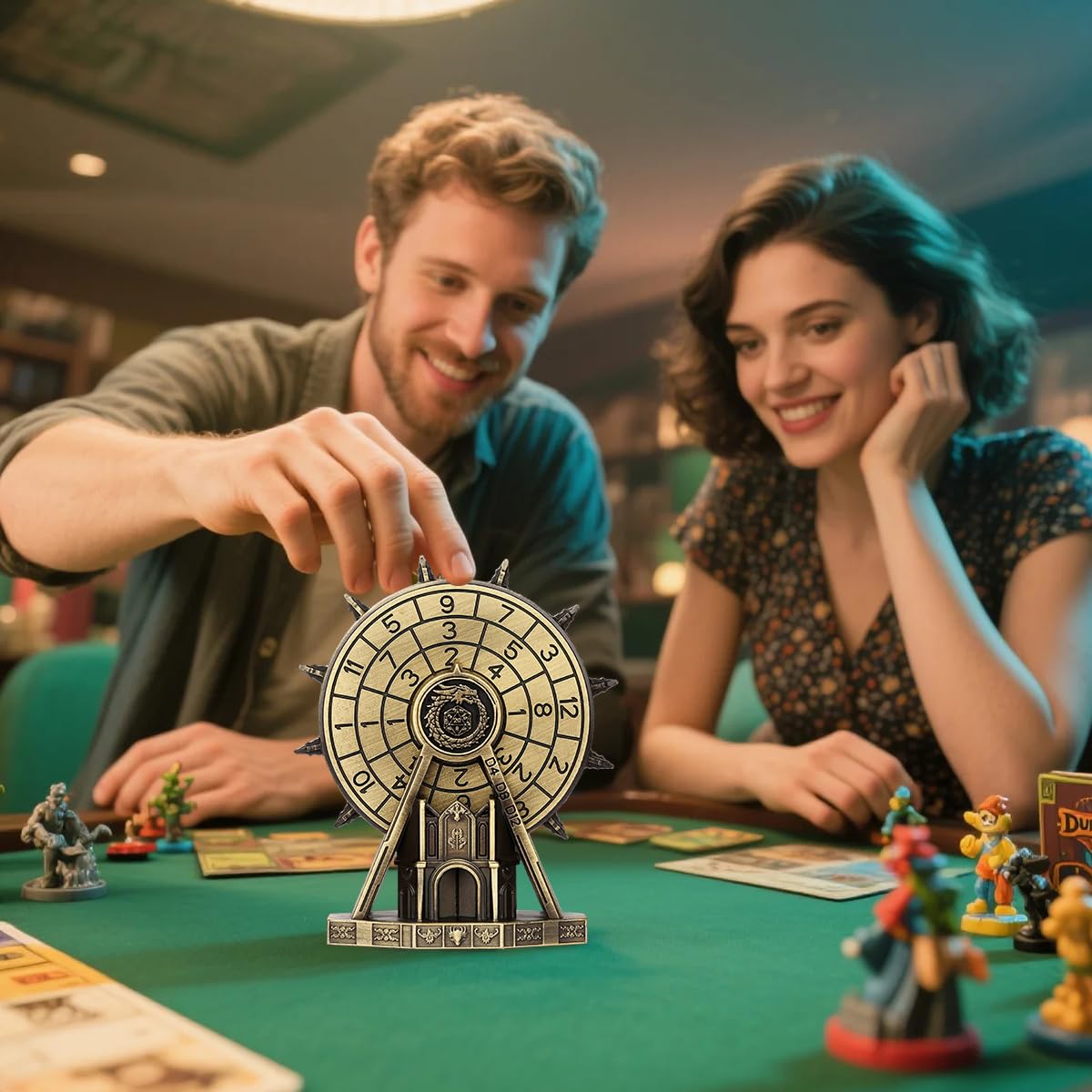 LKKCHER DESIGN DND Ferris Wheel Dice Spiner, Roulette Wheel Game Set, D&D Starter Set - Image 3