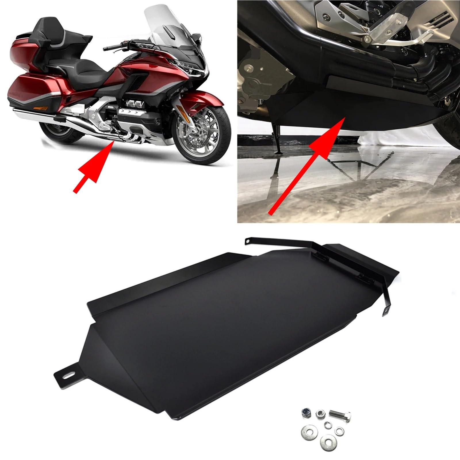 Osłona Podwozia Motocykla Do Goldwing GL1800 GL1800B F6B 2018-2024 Pancerz dolny podwozia wiechowego Pokrywa płyty ochronnej miski brzusznej Podwozia Motocykla