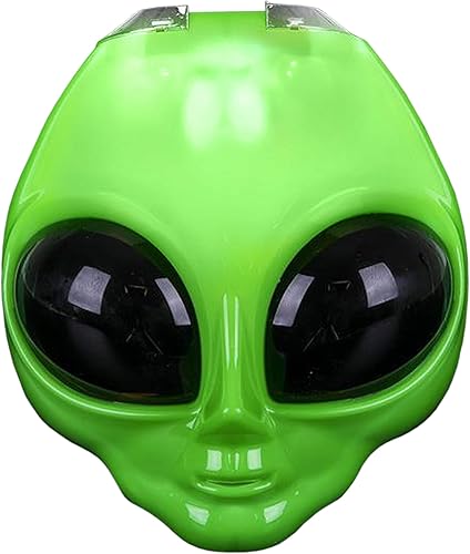 Rhode Island Novelty Máscara alienígena verde iluminada de 8 pulgadas, una por pedido