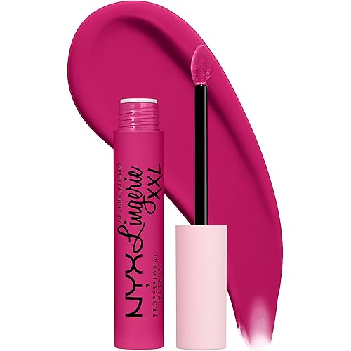 NYX PROFESSIONAL MAKEUP Lip Lingerie XXL Matte Liquid Lipstick - Pink Hit (Cool Toned Hot Pink)