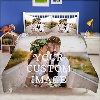 Personalised Bedding Set, Personalized Single Double King Super King Duv...