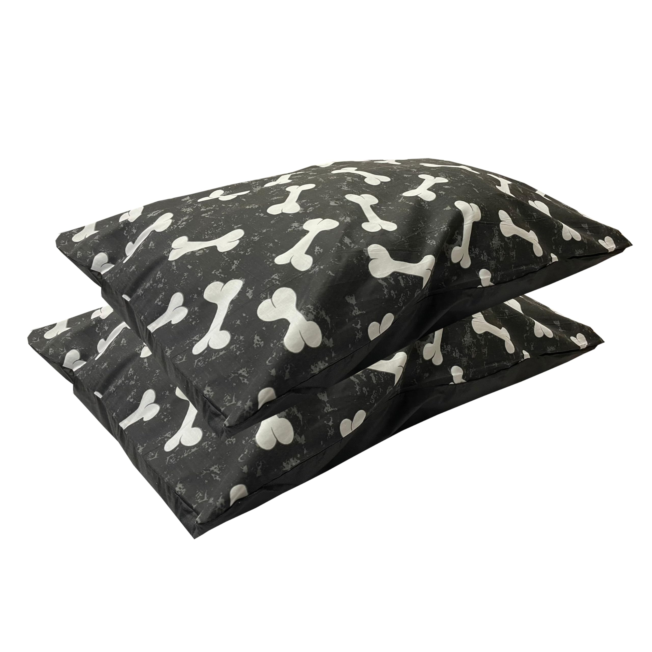 HOMELY IDEAS Large Dog Bed Cushion – Soft & Washable Inner Cushion with Printed Zipper Cover – Durable & Comfortable Pet Bed for Medium & Large Dogs & Cats