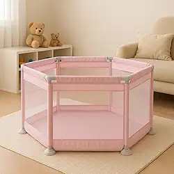 Cercadinho Bebê Infantil Chiqueirinho Criança Menino Menina Cercadinho com Grade