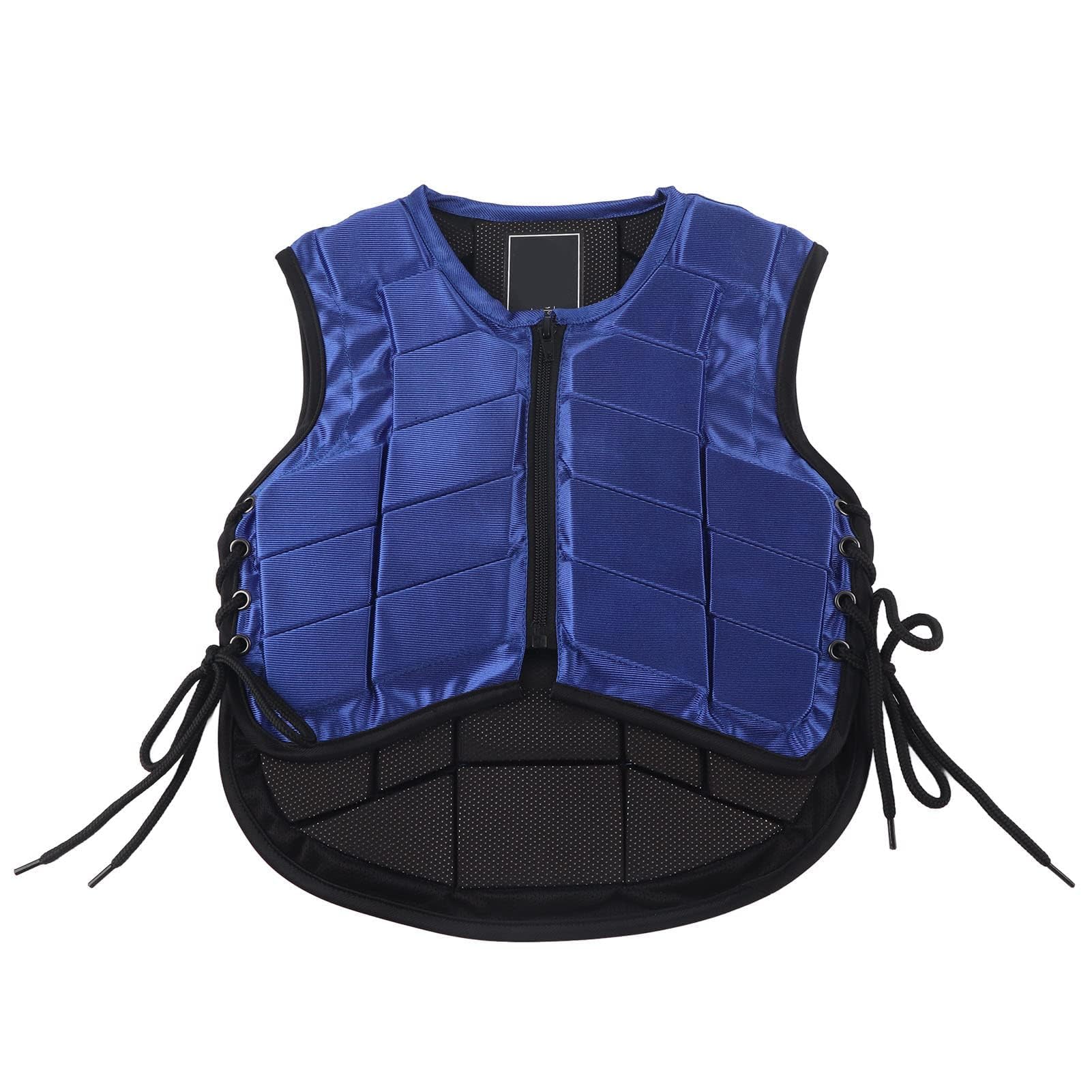 Cyrank Gilet Equestre per Bambini, Gilet Protettivo Equestre Imbottito in Schiuma di Nylon