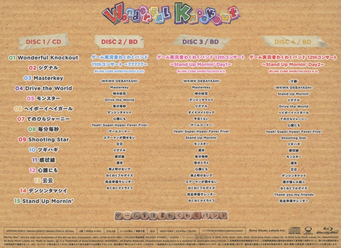Amazon Wonderful Knockout (完全生産限定盤) (特典なし) ゲーム実況者わくわくバンド アニメ ミュージック