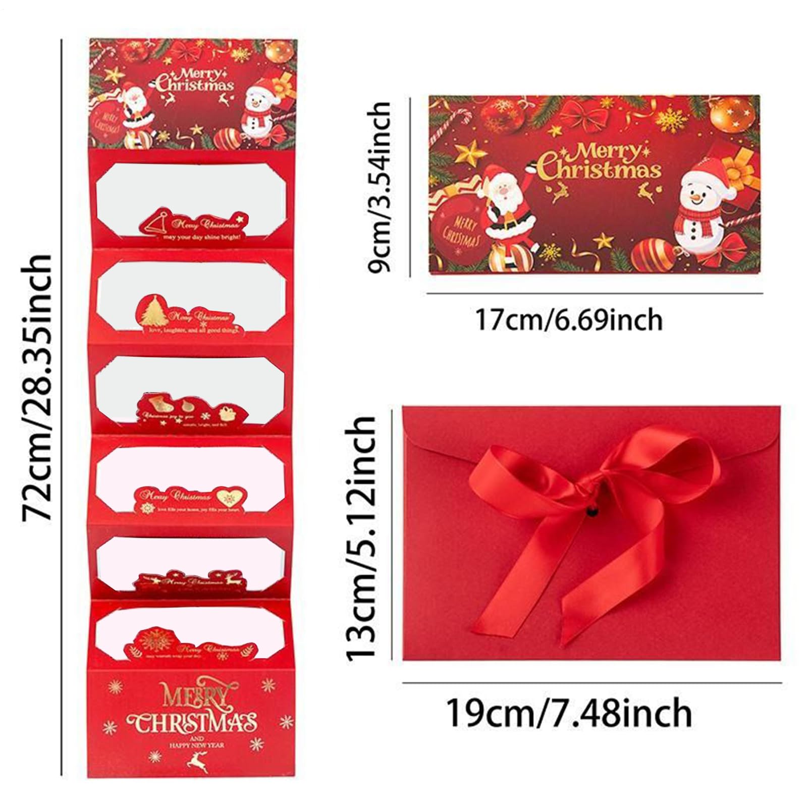 Conjunto De Sobre En Efectivo Navideño: Titulares De Dinero Festivo, Organizadores De Tarjetas De Regalo Rojo Y Verde Festivos, Billeteras De Papel Duraderas Con Diseños, 10 Paquete | Decoración Creat