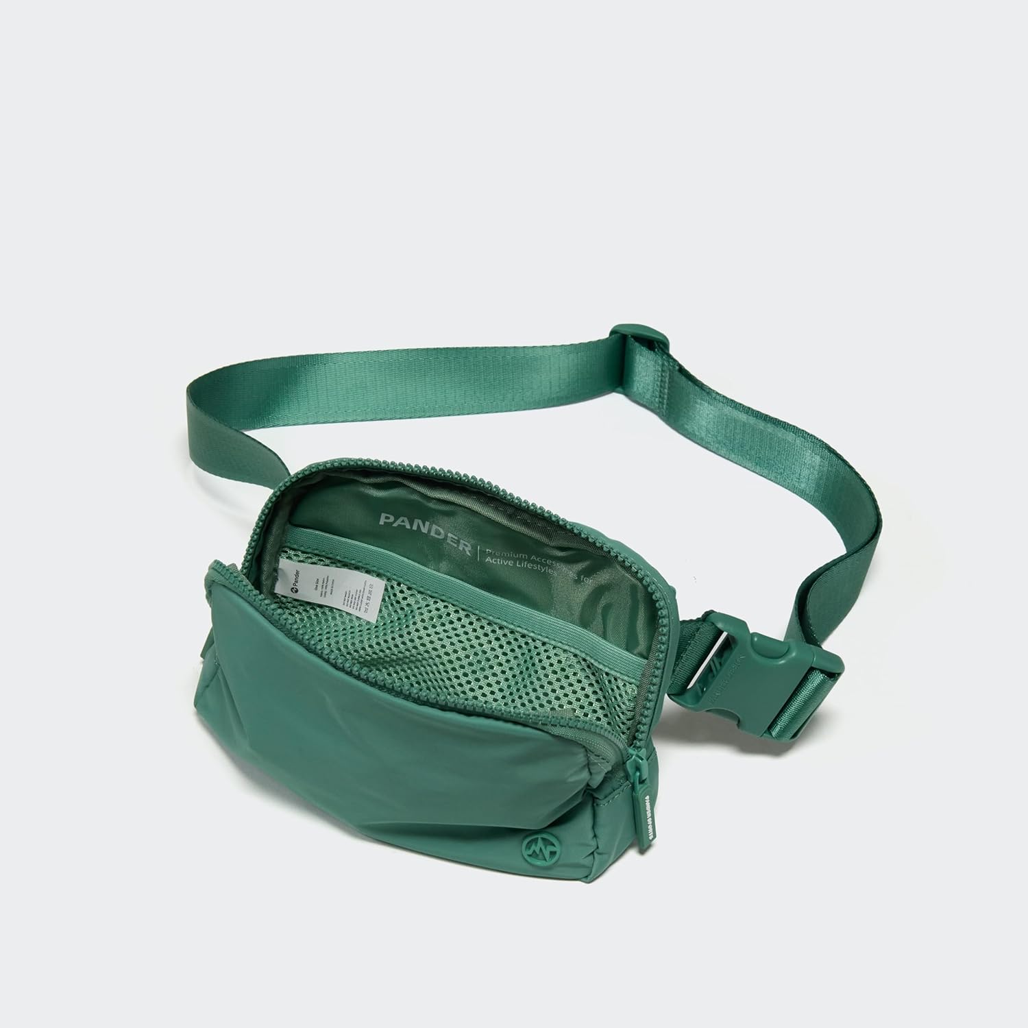 Pander Two Way Zipper Fanny Pack Nylon Everywhere Belt Bag for Women, Water Repellent Waist Packs, Crossbody Bags with Adjustable Strap (Eucalyptus Green) - Image 5