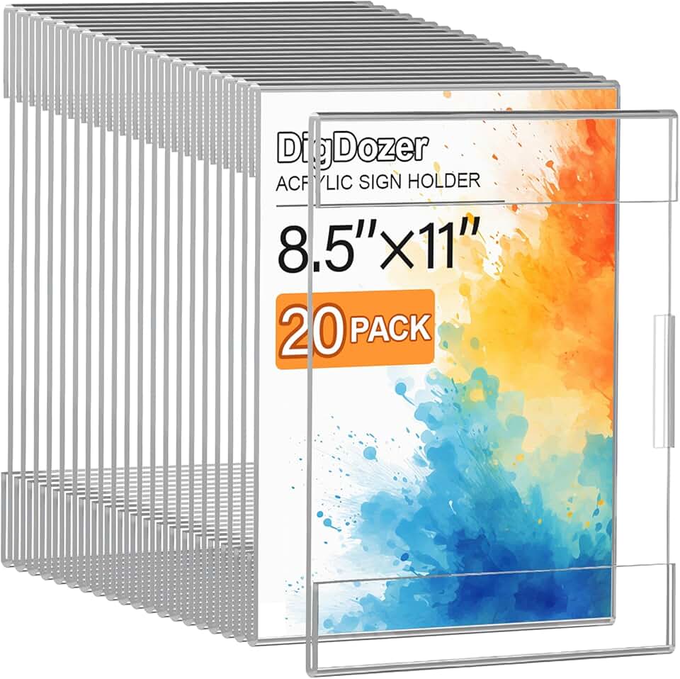 Acrylic Sign Holder 8.5x11
