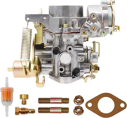Miniatura 9 de Condgreemee Carburador 34 Pict 3 para VW Beetles Super Beetles 1971-1979 Dual Port 1600cc VW Carb para Volkswagen Bug Beetle Carburador Squareback