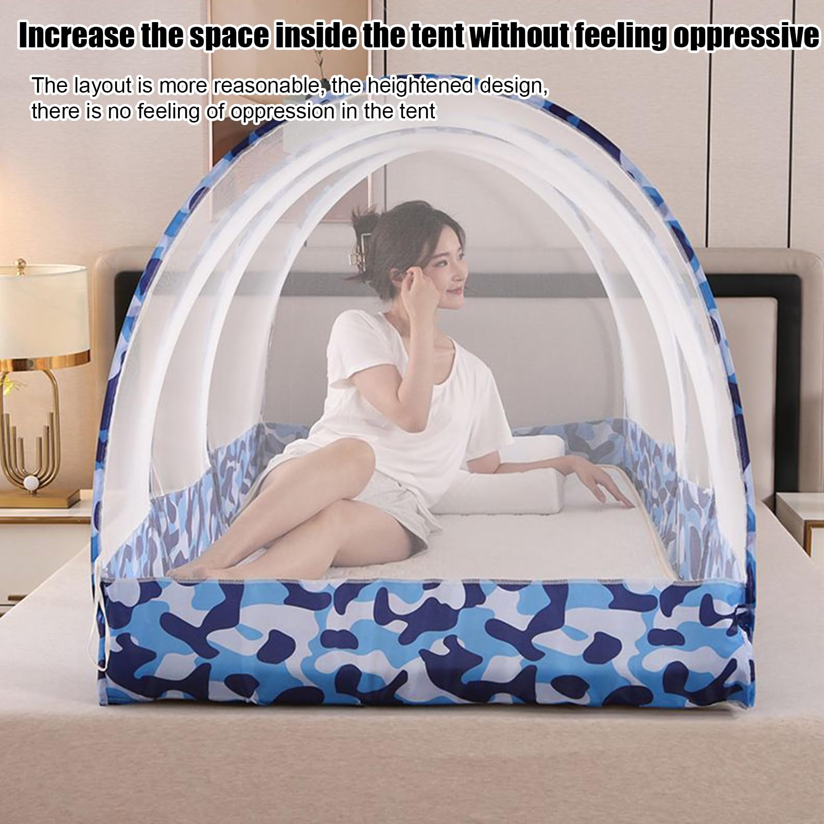 Camping Net Tent: Refugio de emergentes, protección de Insectos Ligeros | Redes Independientes de Insectos, Carpa de Viaje portátil, configuración rápida, Equipo para Dormir al Aire Libre, d
