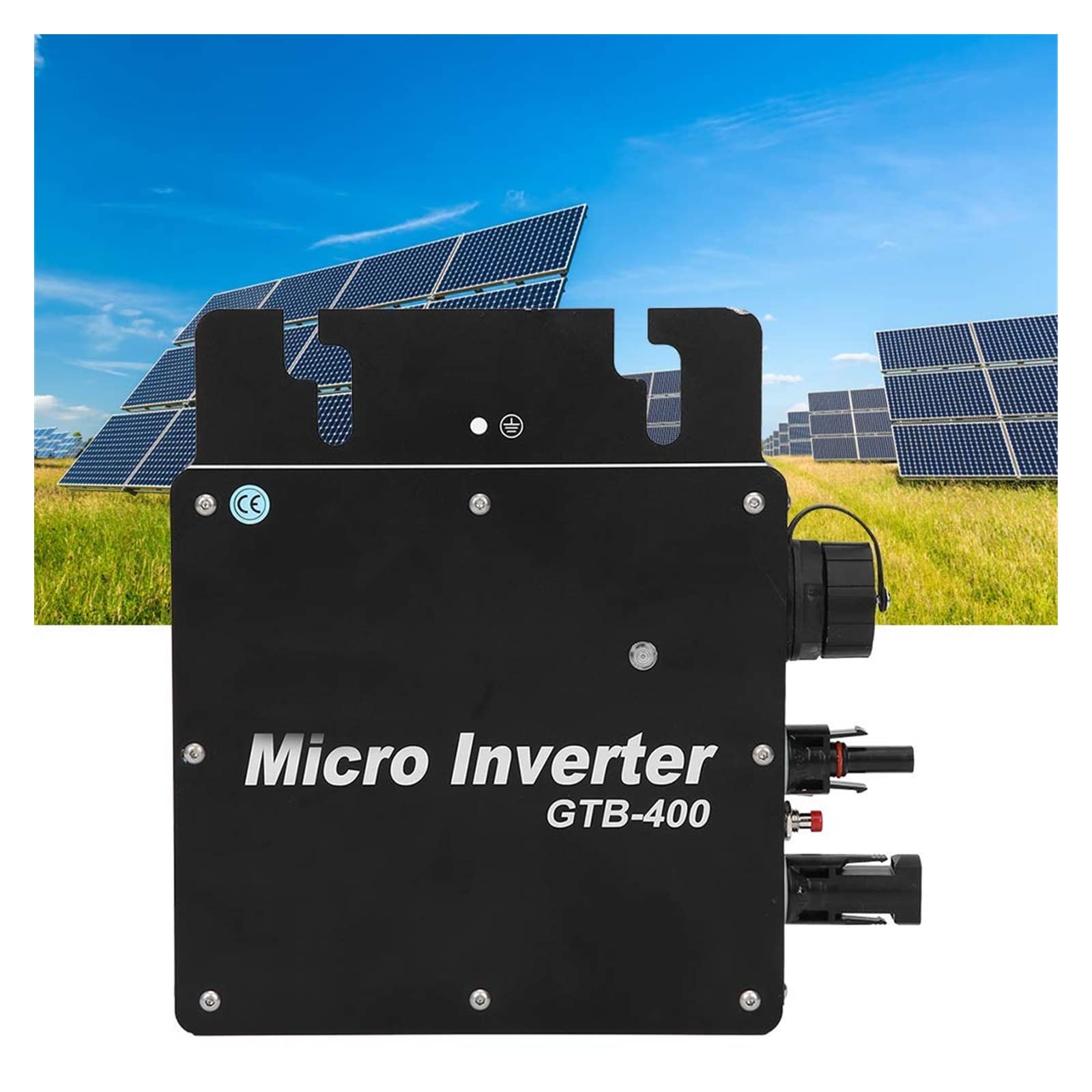 Falowniki sieciowe Micro Inverter 400 W, GTB-400 Solar Power Mains Inverter Mikroinwerter MPPT Pure Sine Waving (AC210-230) Mały system zasilania energią słoneczną do użytku
