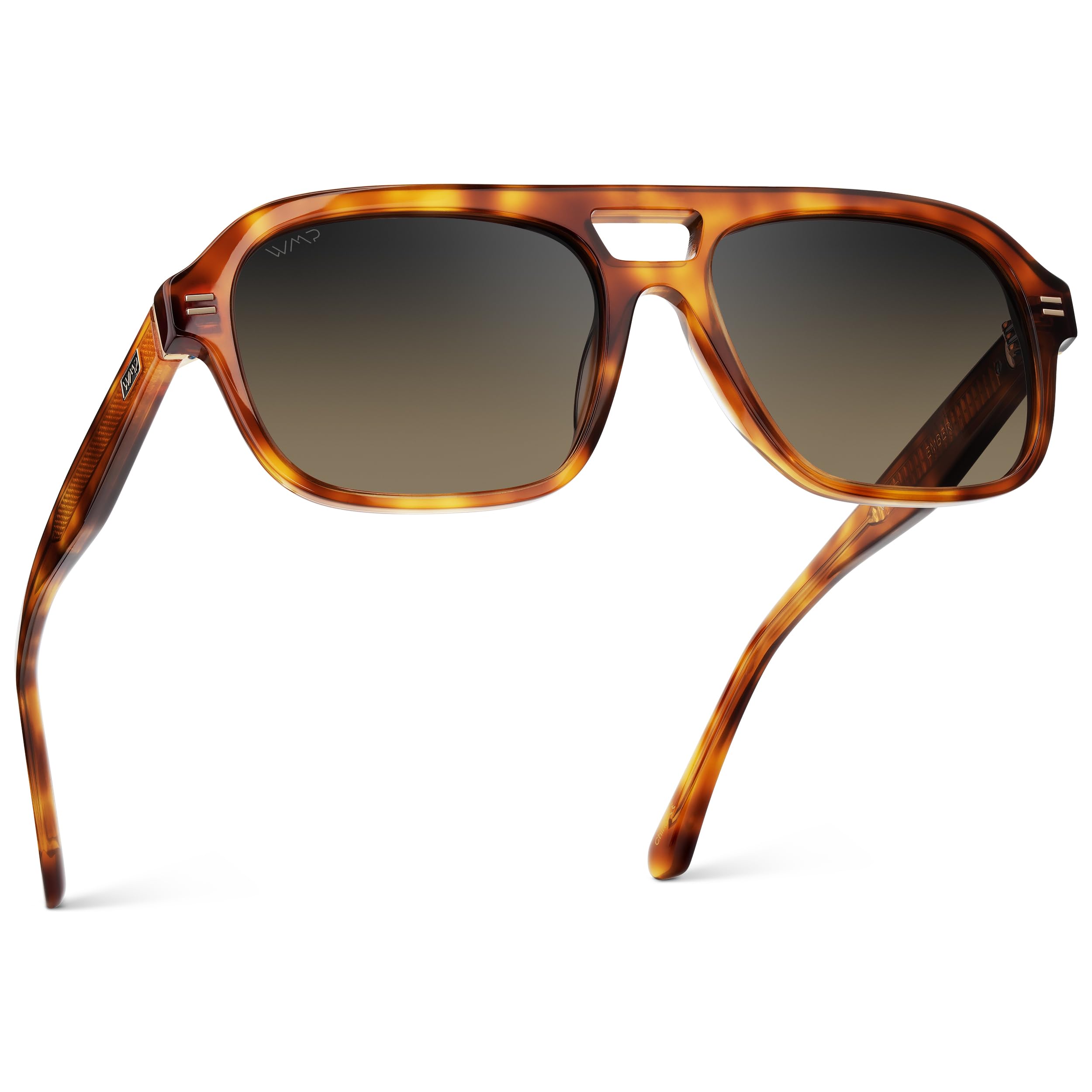 WearMe Pro – Women’s Polarized Aviator Sunglasses: Acetate Frame & Trendy Sleek Double Bridge